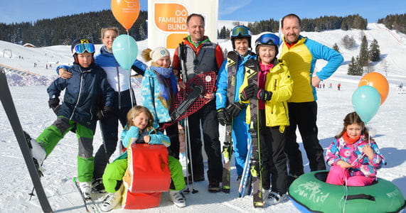 Perfekter Wintersporttag für Familien