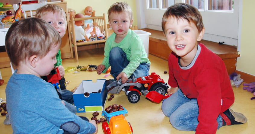 Foto: Kinder im Familienbundzentrum Mondseeland