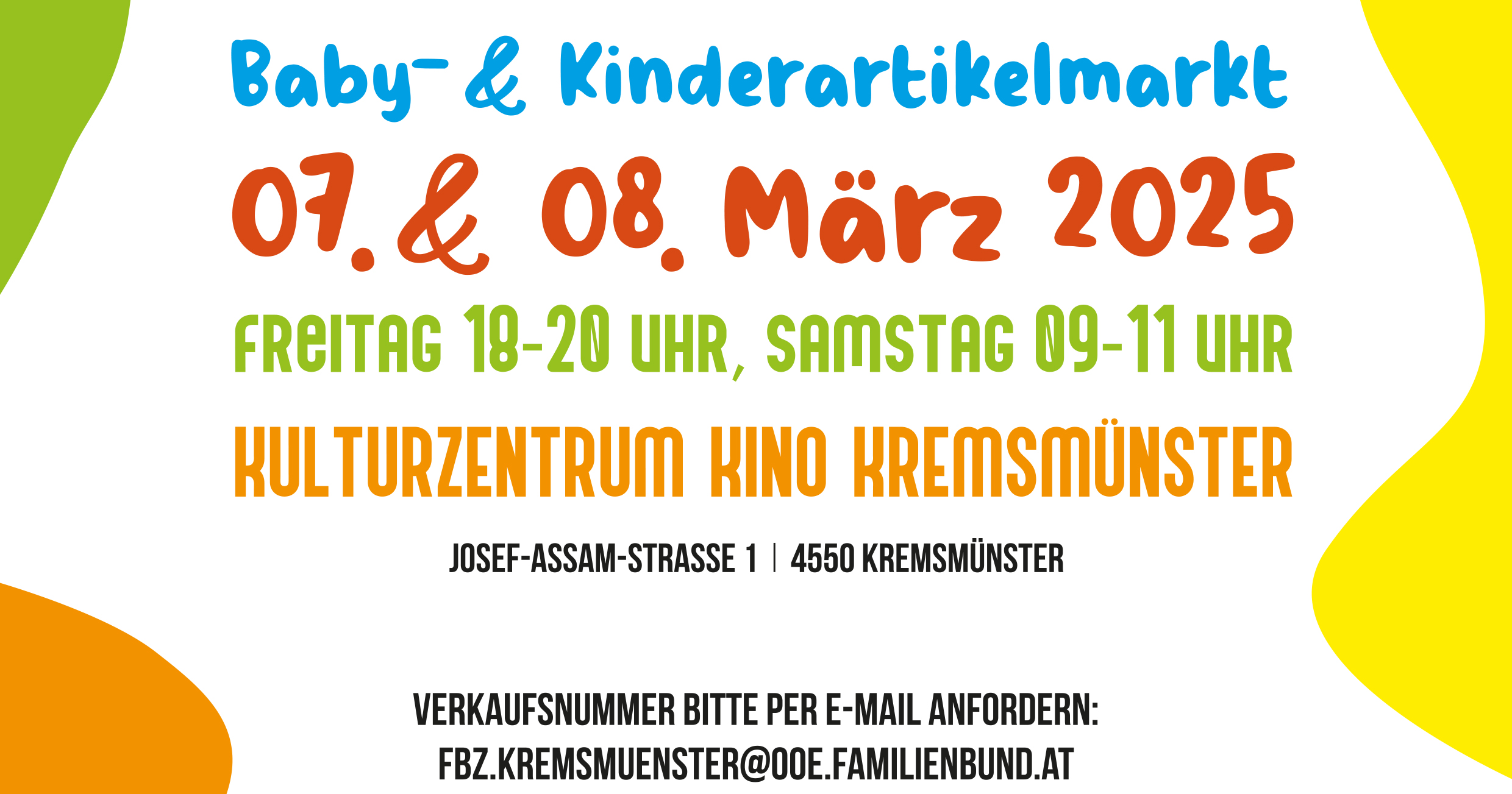 Flyer für Kinderartikelmarkt