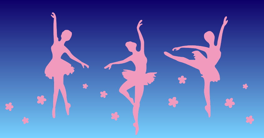 Kinder im Ballettrock