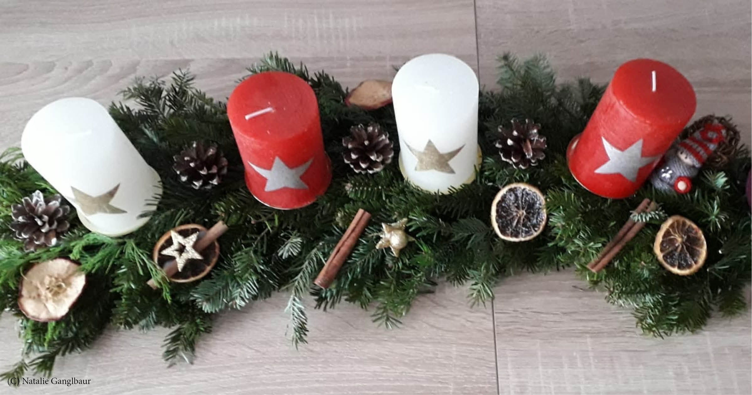Adventkranz binden
