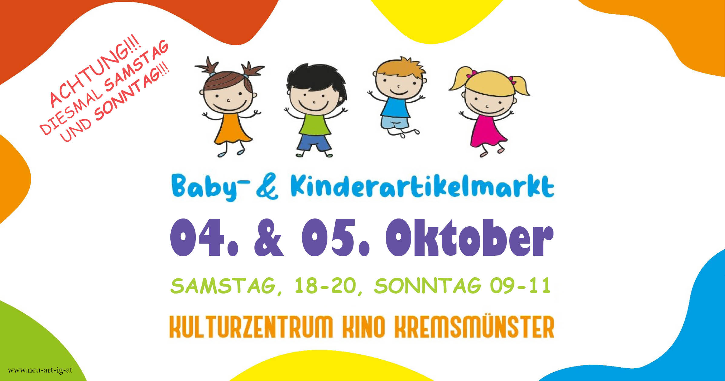 Flyer für Kinderartikelmarkt