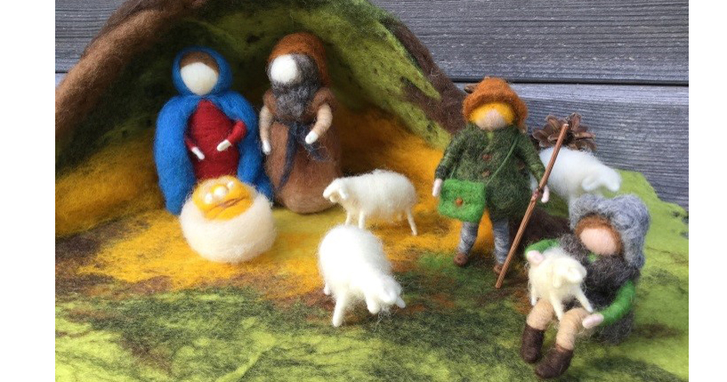 Krippenfiguren aus Filz