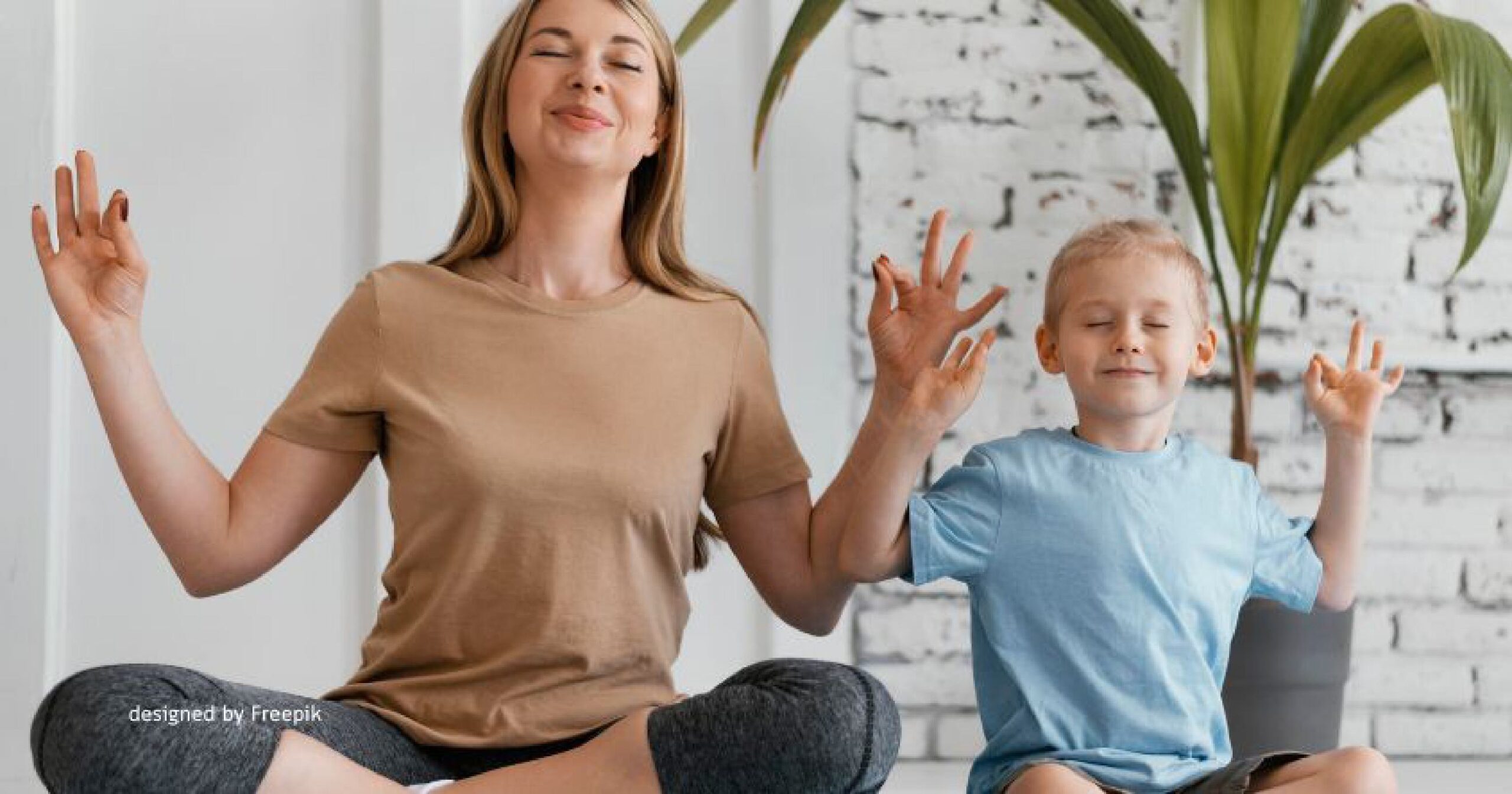 Mutter sohn meditieren