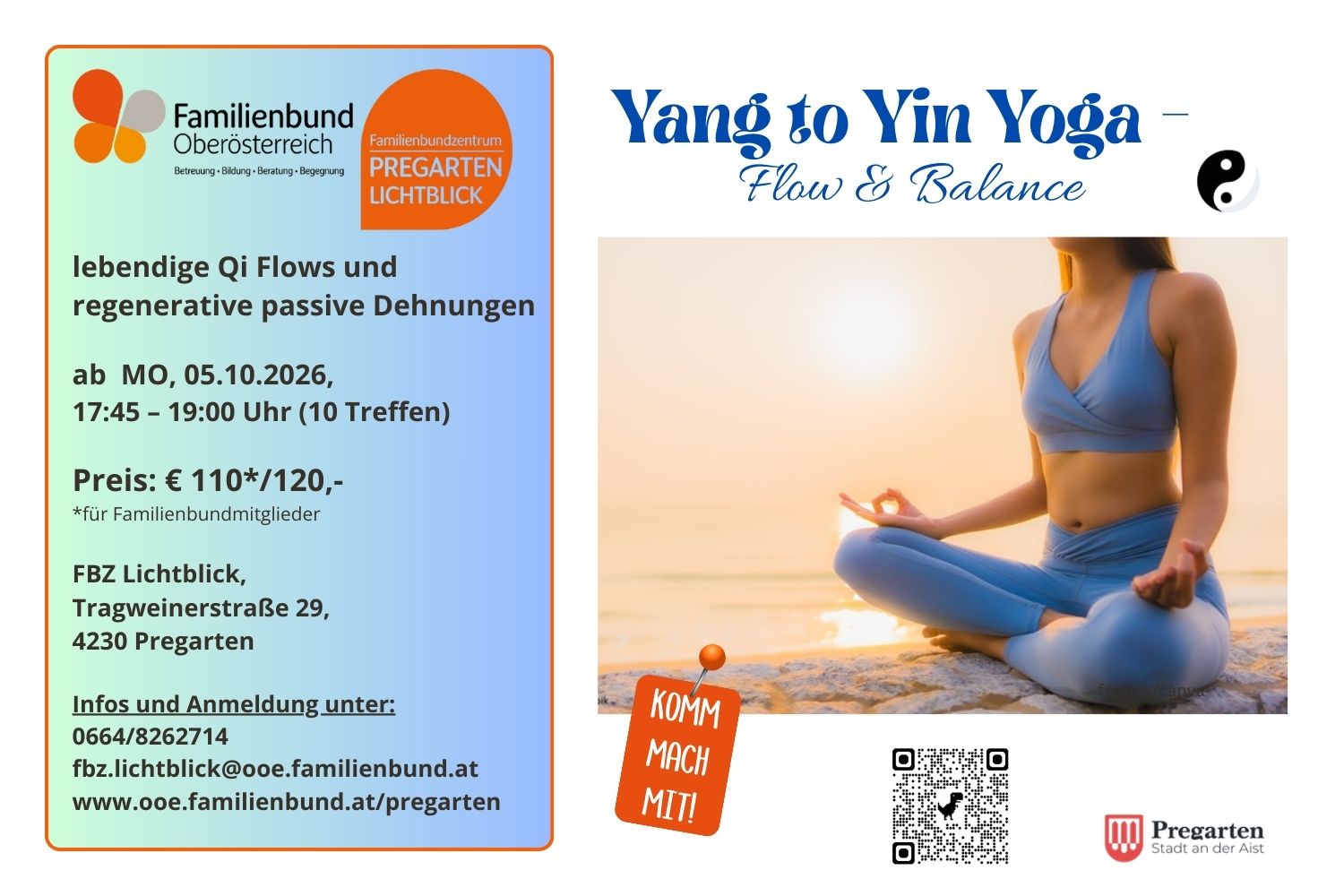 Yang to Yin Yoga