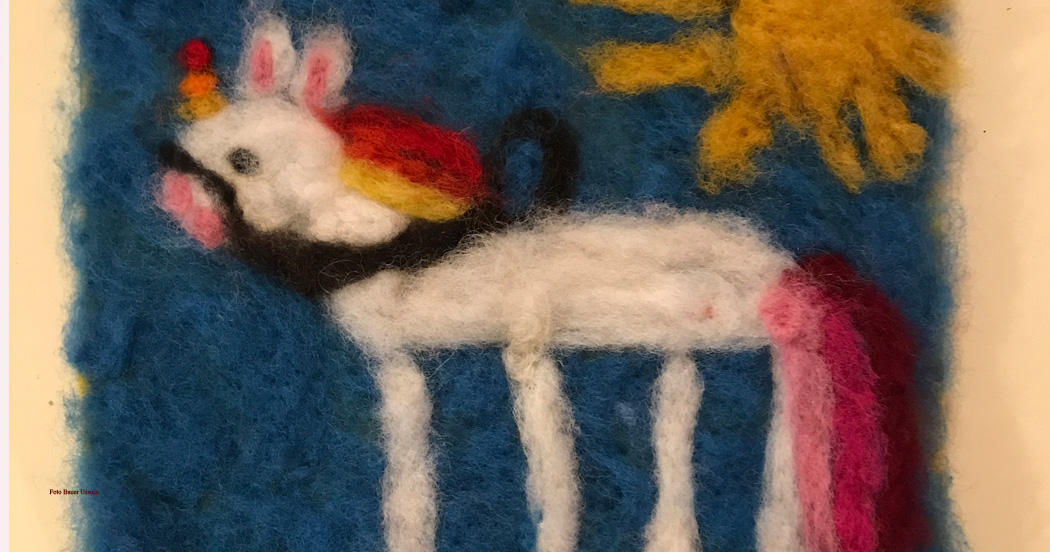 Märchenbild aus Wolle