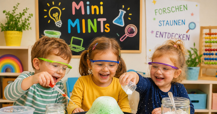 Kinder beim experimentieren