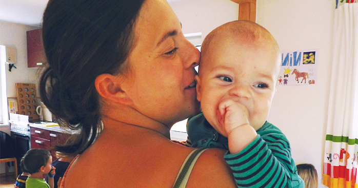Mama mit Baby