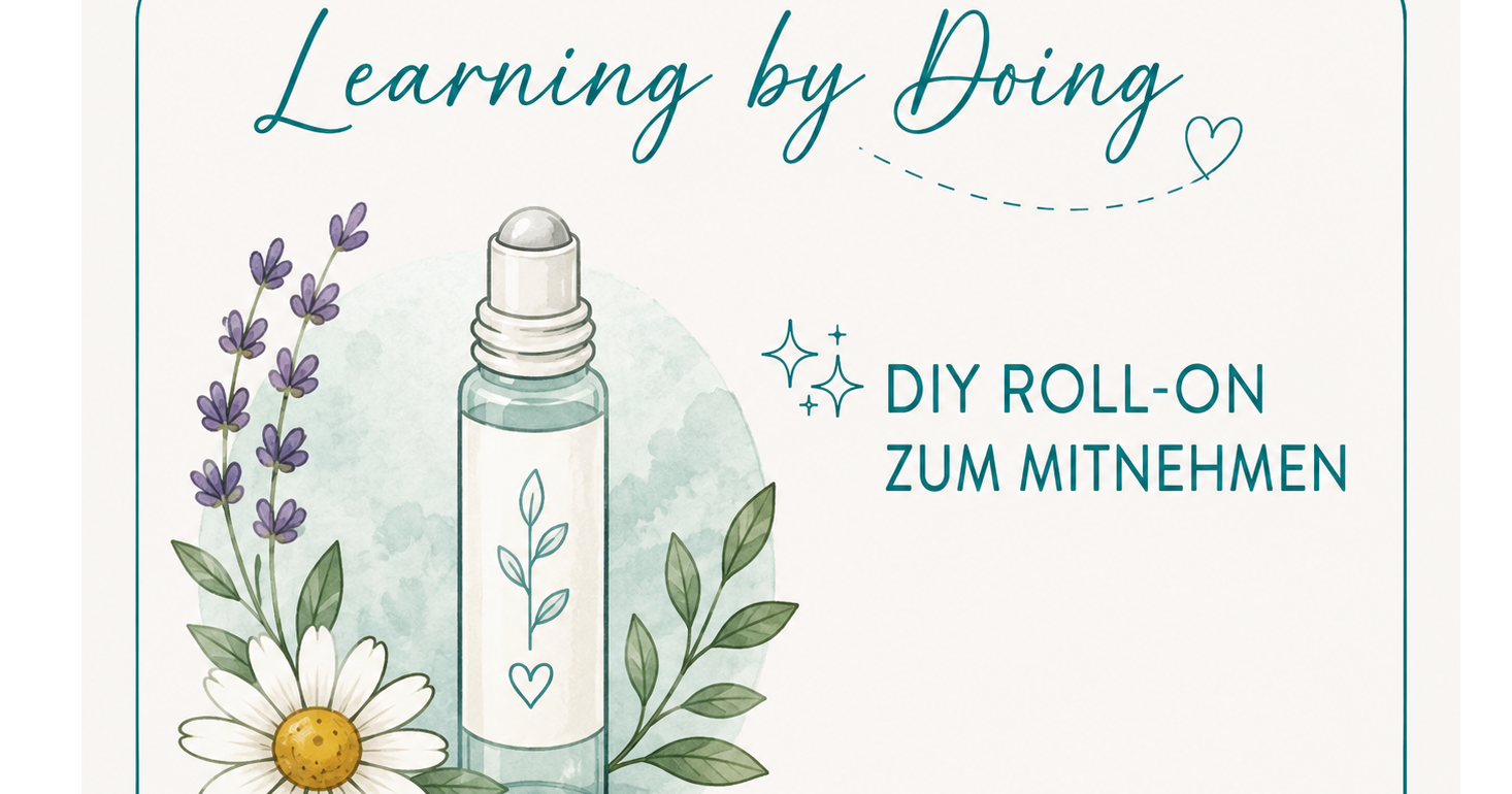 Zeichnung eines roll Ons und Blumen