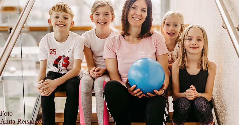 Frau mit Kindern