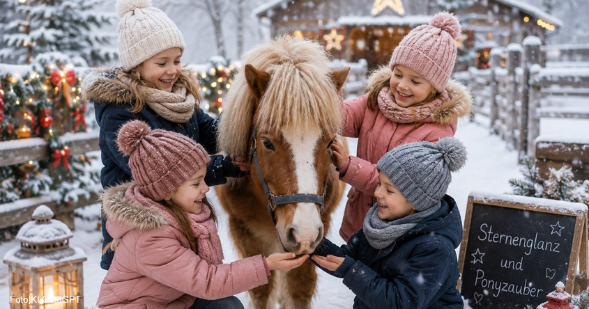 Kinder mit Pony