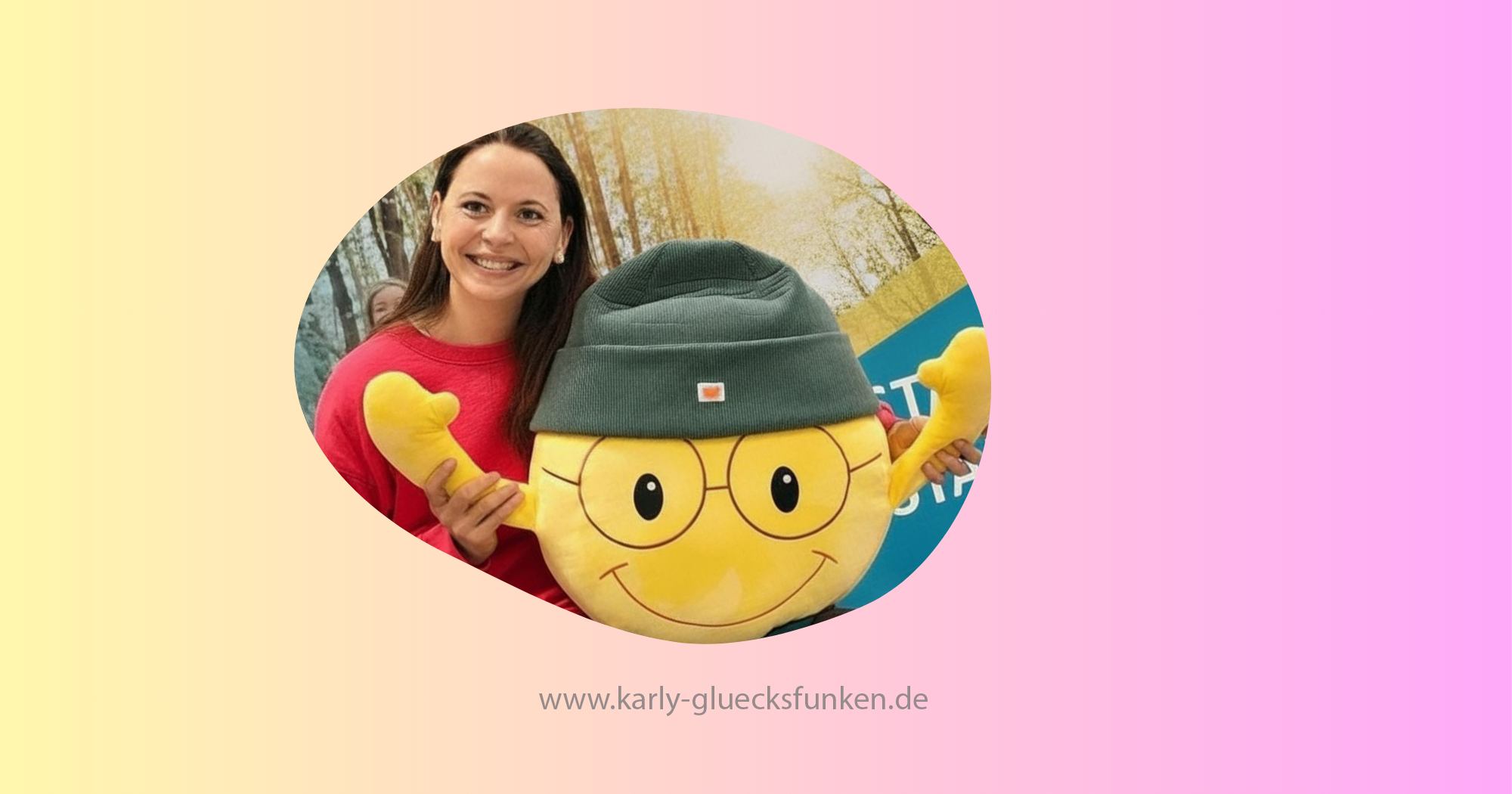Doris Sadleder mit Karly Glücksfunken