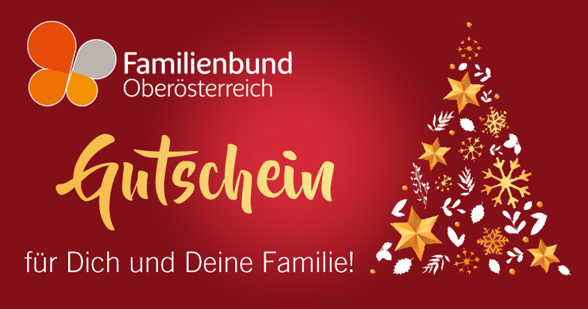 weihnachtsgutschein Jetzt Familienbund-Gutscheine schenken!